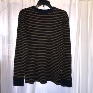 Black and yellow stripped long sleeve shirt